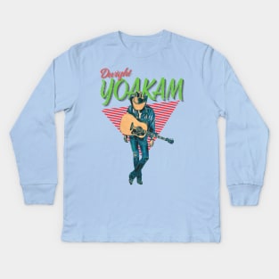 Dwight Yoakam Vintage 1986  // Honky Tonkin Original Fan Design Artwork Kids Long Sleeve T-Shirt